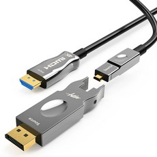 MYBESTFRIEND 混合式 DP TO HDMI 2.0 AOC DP接頭可分離式光纖線 MBF-DPHAOC30, 1個, 30m