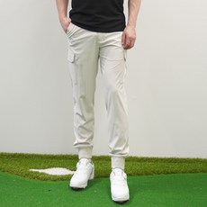 LUX GOLF 男性側邊條軛部細節工裝束口褲 MS25MV153