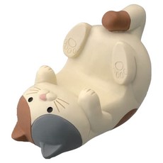 호후 우드 냥냥이 스마트폰 탁상용 동물 캐릭터 스탠드 거치대, 삼색냥 발라당, 1개
