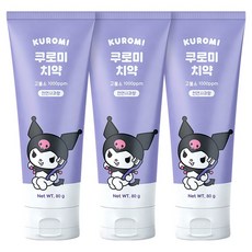 ATEX 兒童用酷洛米含氟牙膏 蘋果香, 80g, 3個