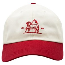 EIGHTEEN H 柔軟撞色高爾夫球帽, 紅色, 1個