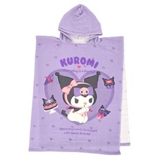 산리오 여아용 학생 쿠로미 큐트 후드 샤워가운 OCHKC60028