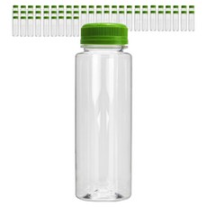 Mirkorea 高強度透明PET直筒型牛奶瓶 深綠色, 58個, 240ml