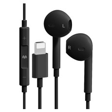 구스페리 스테레오 오픈형 유선 이어폰 8핀, 블랙