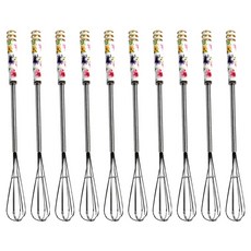 Living Glory Cooking Land 迷你打蛋器, 10個, 混合色