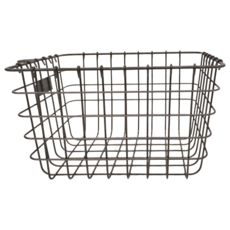 SHIMOYAMA 鐵藝置物收納籃, 美式復古風, 1個