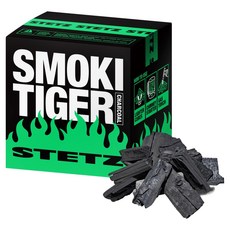 스테츠 스모키 타이거 바베큐 캠핑용 숯 차콜, 2.4kg, 1개