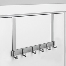 門用掛架 門後掛鉤 門鉤 28 x 39 cm, 銀色, 1個