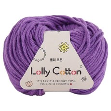 앵콜스 롤리코튼 뜨개실, 48 퍼플, 1개