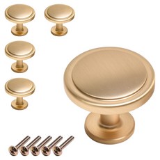 Sonjabisesang 簡約雙層單孔家具把手, 5個, 金色