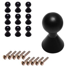 Sonjabisesang 迷你 Gabina 單孔家具把手, 黑色, 10個