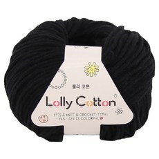 앵콜스 롤리코튼 뜨개실, 79 블랙, 1개