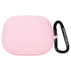스페이스쉴드 베이직 실리콘 키링 케이스, 베이비핑크, 1개, Apple Beat Powerbeats Pro 2