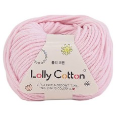 앵콜스 롤리코튼 뜨개실, 37 베이비핑크, 1개
