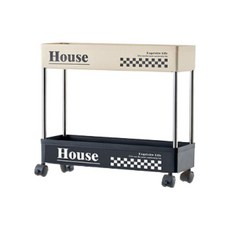 Mabso Shop 奶油小屋纖巧多用途移動式推車 15cm HR1271, 混色, 2層