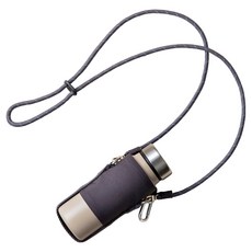 孔雀 出遊必備品 保溫保冷隨行杯 + 提袋組合 400ml, 米色(隨行杯), 炭灰色 CAB(提袋), 1套