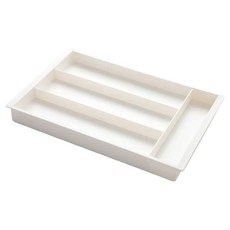 Celliving 餐具廚房抽屜餐具整理盒, 白色, 1個