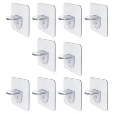 P&K 層板固定支撐架 托架, 透明, 10個