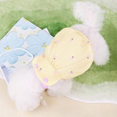 Coco studio 狗狗 Coco Mongmong 格紋南瓜吊帶T恤, 黃色, 1個