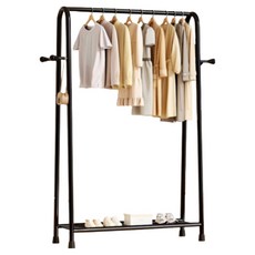 Skywiz 高級立式衣架 80, 黑色