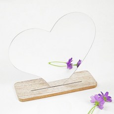 Finest One 藝術泡棉室內裝飾鏡 20 x 17 cm, 愛心 1.6mm