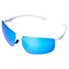 BITROMAN 超輕量藍色半反光鏡面偏光運動護目鏡 12g, 白色, 1個