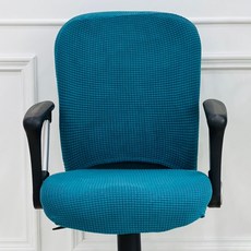 제이에스맘 사무용 의자 등받이커버, 청녹, 1개