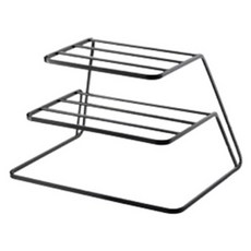 Rediello 現代風三層盤子託盤, 黑色