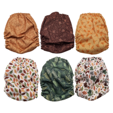 mama koala 嬰幼童成長型口袋式布尿布 3.0 6件組, 秋日物語, 1組