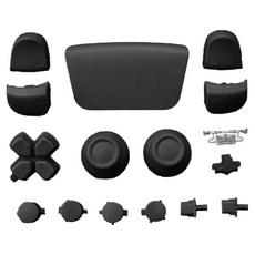 HOHOO PS5 DualSense 控制器客製化 DIY 按鍵組 SENSEFUL, 1套, 深灰色, 單一商品