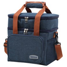 BRIVILAS 保冷便當袋 2層保冷袋, 海軍藍, 1個