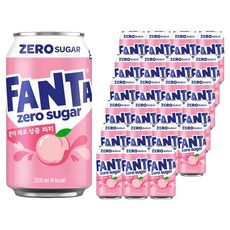 환타 제로 상큼 피치, 350ml, 24개
