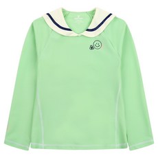 네파키즈 여아용 세일러 래시가드 탑