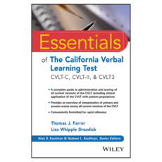 Essentials of the California Verbal Learning Test: CVLT-C CVLT-2 & CVLT3, Wiley