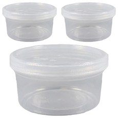 UH홈데코 그릭 요거트 밀폐소분 쿠키 스크류용기, 3개, 4호 690ml