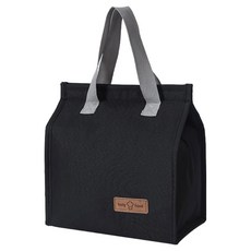 Clonine 簡約保溫保冷袋, 1個, 黑色