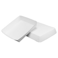 제이팩토리 일회용 정사각 종이접시 화이트 11 x 11 x 2.4 cm, 50개, 1개입