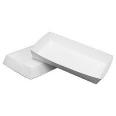 제이팩토리 일회용 직사각 종이접시 화이트 15.2 x 9.2 x 2.4 cm, 50개, 1개