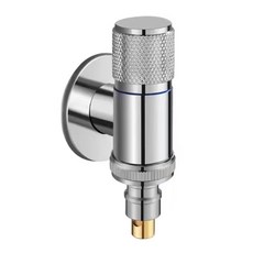 Cooksy 洗衣機專用水龍頭/防脫落全自動止水閥 4分介面 電鍍色, 1個, 單一商品