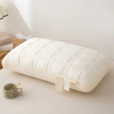 Jian Sleep 不易塌陷柔軟飯店級頸椎枕, 單一顏色, 1個