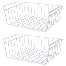 앞날창창 주방 걸이형 선반 싱크대 하부장 수납 정리대 정리함 소형, 화이트, 2개