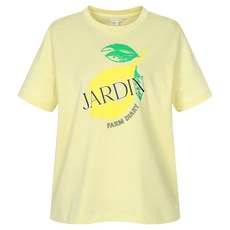 OLIVE DES OLIVE 女款檸檬印花棉質T恤