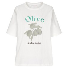 OLIVE DES OLIVE 女款橄欖印花棉質T恤