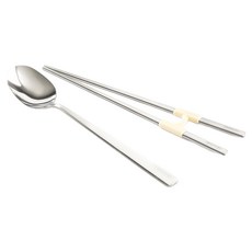 TACKAON 幼兒用湯匙+矯正器組, 1組, 湯匙+筷子+筷子輔助器, 光澤+黃色