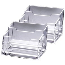 로이 아크릴 투명 명함 꽂이 A02, 2개, 2단