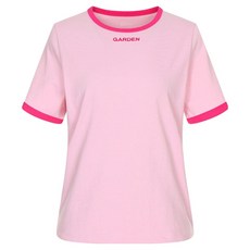 OLIVE DES OLIVE 女款刺繡亮點修身撞色棉質T恤