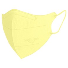 healtime Cocofit 彩色口罩 小型 M KF94, 檸檬黃, 25入, 1個