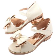 Lulushu 女童 AD 黃金女王 跟涼鞋 BY152