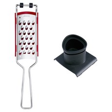 triangle 三角牌 粗孔刨絲器 + 刨絲器安全護手器套組, 銀色, 1個