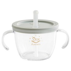 Richell 利其爾 Astro第一步吸管杯, 150ml, 1個, 淺灰色